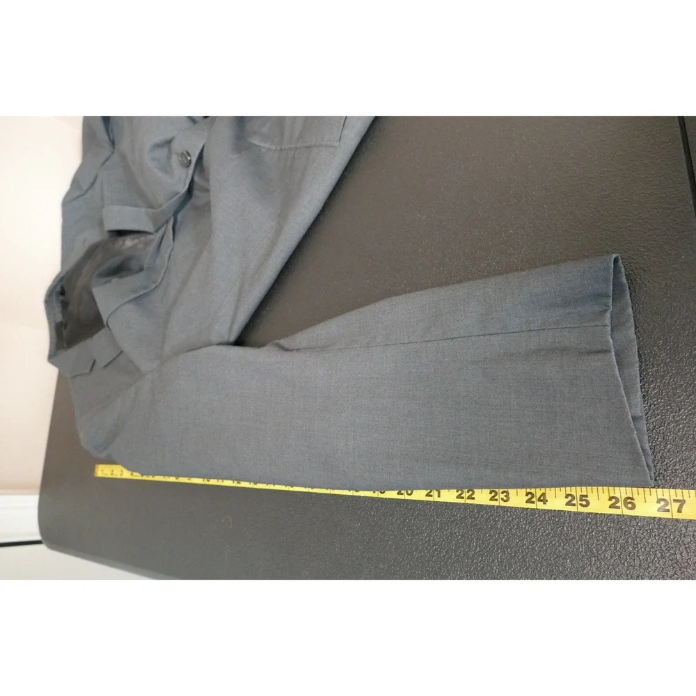 Kenneth Cole Reaction Mens Single Breasted Blazer Size 42L Gray Corporate Career